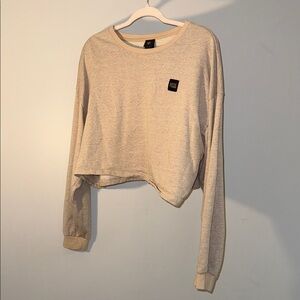 Cozy Beige Long Sleeve Sweatshirt
